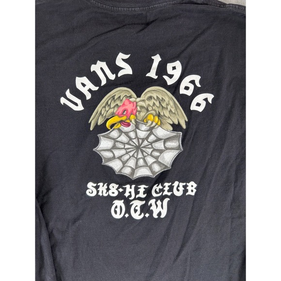 Vans Long Sleeve T-Shirt Black SK8-Hi Club‎ Off The Wall 1966 Graphic Size L - Picture 8 of 9